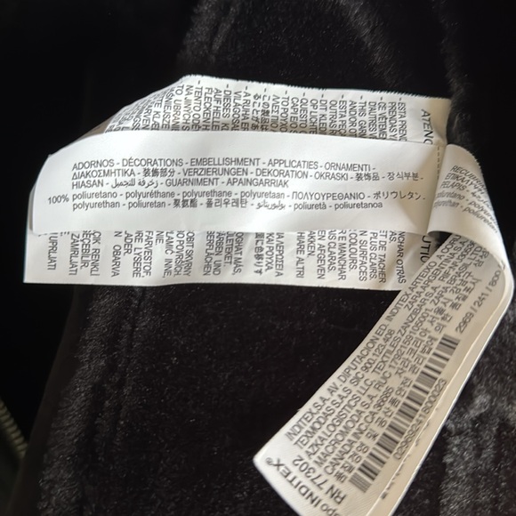 NWOT Zara Acne Shearling Style Moto Jacket Sz S - Picture 12 of 13